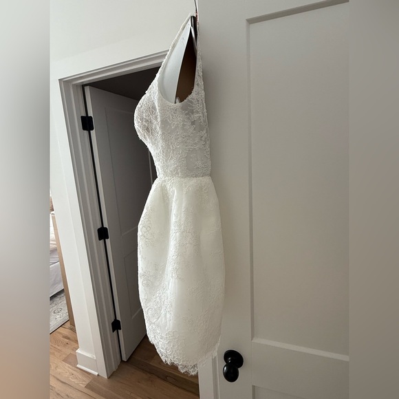 UNTAMED PETALS BY AMANDA JUDGE White Lace Mini Dress - Picture 3 of 11